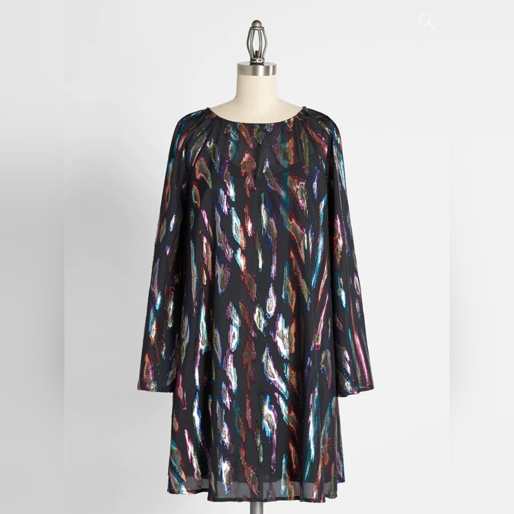 ModCloth Northern Lights and Iridescent Skies Shift Dress